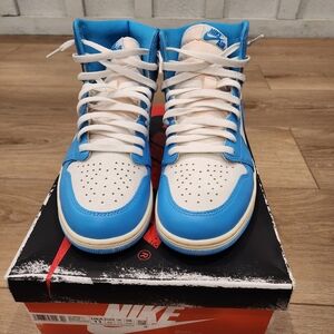 Nike Air High-Top Sneakers in Blue and White